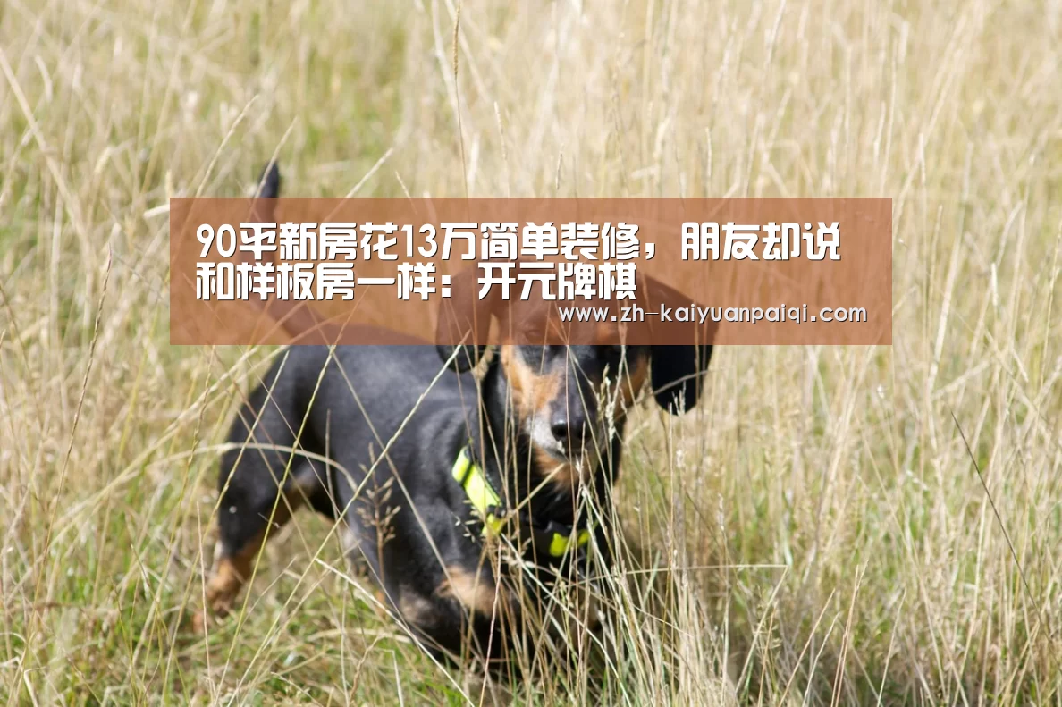 90平新房花13万简单装修,朋友却说和样板房一样:开元牌棋(图1) 开元牌棋